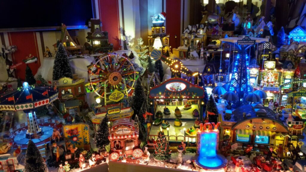 Christmas Village display.