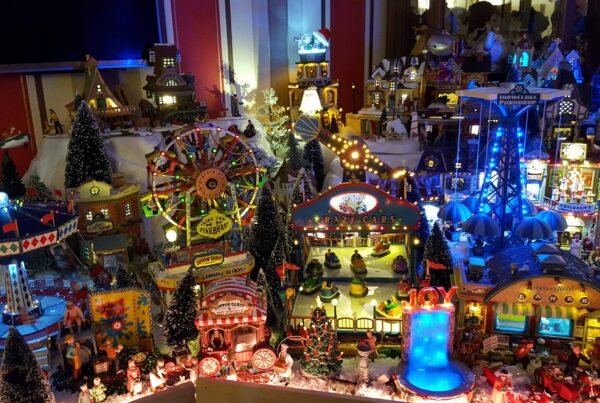 Christmas Village display.