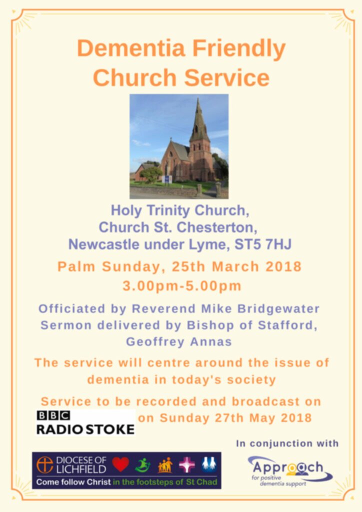 Dementia Action Week 2018 Church Service Approach Radio Stoke